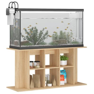 vidaXL Support d'aquarium chêne sonoma 120x40x60cm bois d'ingénierie