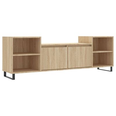 vidaXL Meuble TV Chêne sonoma 160x35x55 cm Bois d'ingénierie