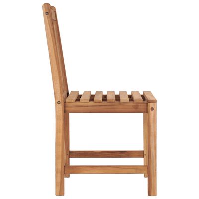 vidaXL Chaises de jardin lot de 8 avec coussins Bois de teck massif