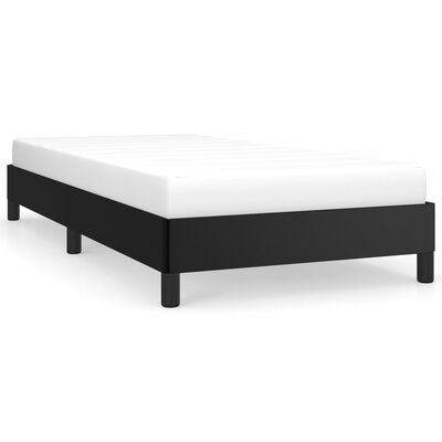 vidaXL Cadre de lit sans matelas noir 100x200 cm similicuir