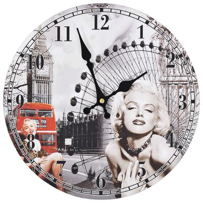 vidaXL Horloge murale vintage 30 cm