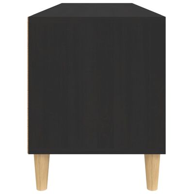 vidaXL Meuble TV noir 100x34,5x44,5 cm bois d'ingénierie