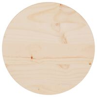 vidaXL Dessus de table Ø30x2,5 cm Bois de pin massif