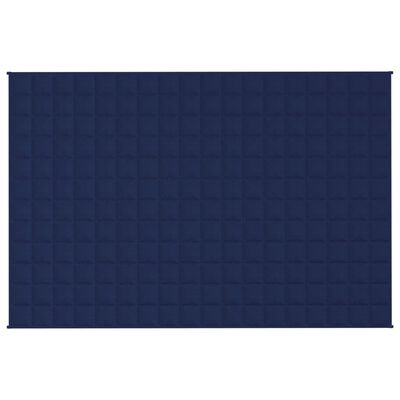 vidaXL Couverture lestée Bleu 122x183 cm 9 kg Tissu