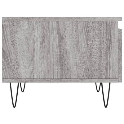 vidaXL Table basse sonoma gris 50x46x35 cm bois d'ingénierie