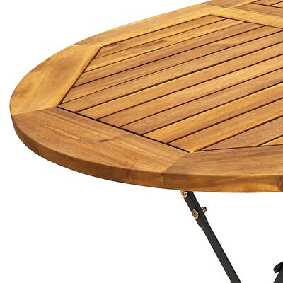 vidaXL Mobilier à dîner d'extérieur pliable 7 pcs Bois d'acacia solide