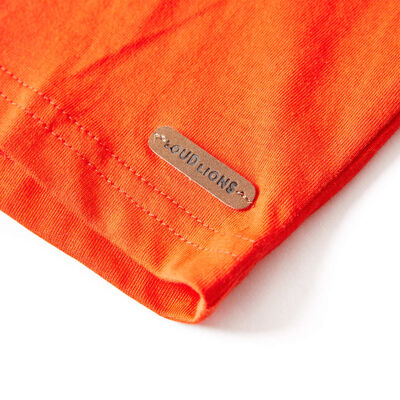 T-shirt enfants manches longues orange vif 116