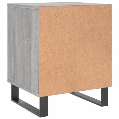 vidaXL Table de chevet sonoma gris 40x35x50 cm bois d’ingénierie