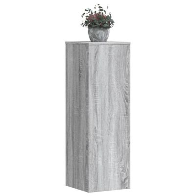 vidaXL Support pour plantes sonoma gris 33x33x100 cm bois d'ingénierie