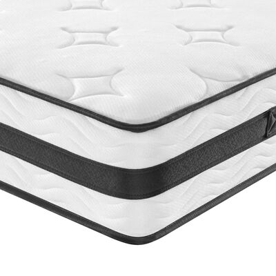 vidaXL Matelas à ressorts bonnell moyen 200x200 cm