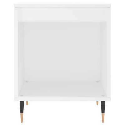 vidaXL Tables de chevet 2 pcs blanc 40x35x50 cm bois d’ingénierie