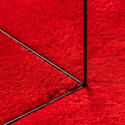 vidaXL Tapis HUARTE à poils courts doux et lavable rouge 80x150 cm