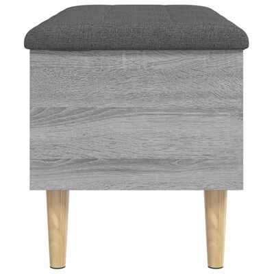 vidaXL Banc de rangement sonoma gris 82x42x46 cm bois d'ingénierie