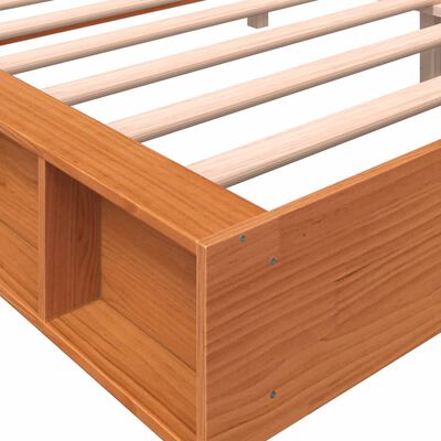 vidaXL Cadre de lit sans matelas cire marron 180x200cm bois pin massif