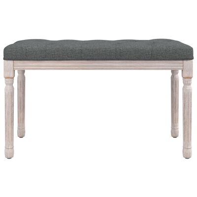 vidaXL Banc Gris foncé 80x40x49 cm Tissu