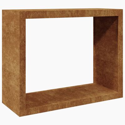 vidaXL Portant de bois de chauffage 100x40x80 cm acier corten