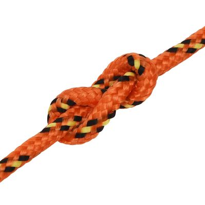 vidaXL Corde de bateau Orange 3 mm 100 m Polypropylène