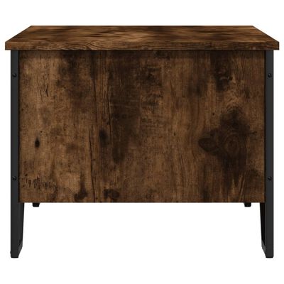 vidaXL Table basse chêne fumé 100x51x40 cm bois d'ingénierie