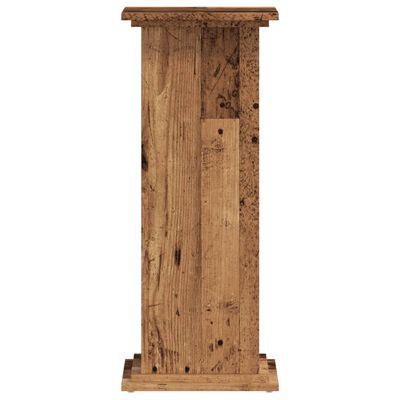 vidaXL Support pour plantes vieux bois 33x33x80 cm bois d'ingénierie