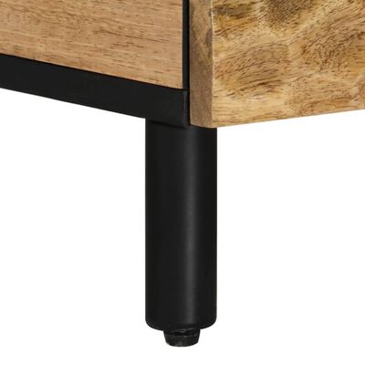 vidaXL Table de chevet 40x33x46 cm Bois de manguier solide