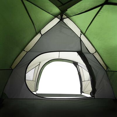 vidaXL Tente de camping à dôme 4 personnes vert imperméable