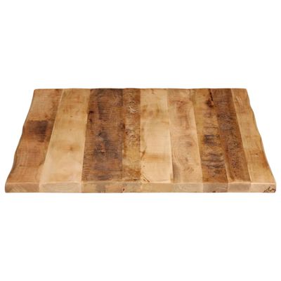 vidaXL Dessus de table bord vivant 90x80x2,5 cm bois de manguier brut