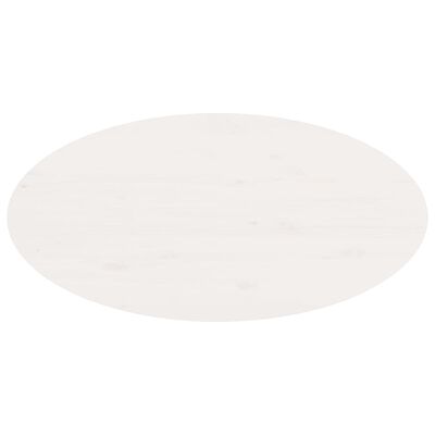 vidaXL Table basse Blanc 80x40x35 cm Bois massif de pin