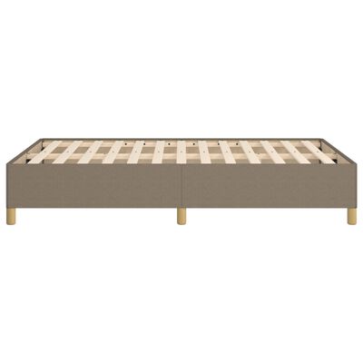 vidaXL Cadre de lit sans matelas taupe 120x200 cm tissu