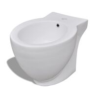 vidaXL Bidet rond Céramique haute qualité Blanc