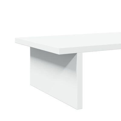 vidaXL Support de moniteur blanc 100x27x15 cm bois d'ingénierie