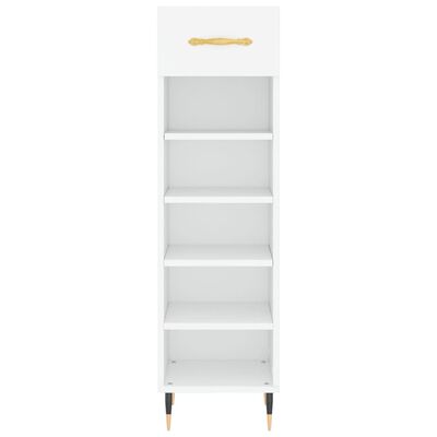 vidaXL Armoire à chaussures blanc 30x35x105 cm bois d'ingénierie