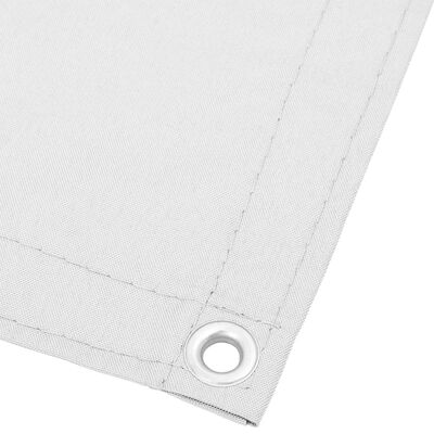 vidaXL Écran de balcon blanc 120x800 cm 100% polyester oxford