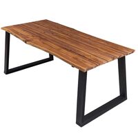 vidaXL Table à manger 170x90x75 cm Bois d'acacia massif