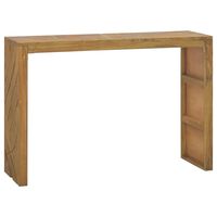 vidaXL Table console 110x35x75 cm bois de teck solide