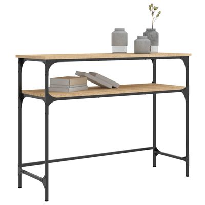 vidaXL Table console chêne sonoma 100x35,5x75 cm bois d'ingénierie