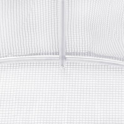 vidaXL Serre avec cadre en acier blanc 88 m² 22x4x2 m