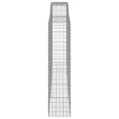 vidaXL Paniers à gabions arqués 6 pcs 400x50x200/220 cm Fer galvanisé