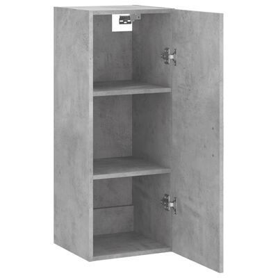 vidaXL Armoire murale gris béton 34,5x34x90 cm