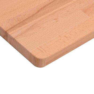 vidaXL Dessus de bureau 80x40x2,5 cm bois massif de hêtre