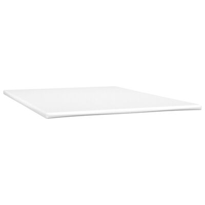 vidaXL Sommier à lattes de lit matelas LED Noir 140x200cm Similicuir