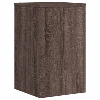 vidaXL Supports pour plantes 2 pcs chêne marron bois d'ingénierie