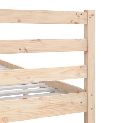 vidaXL Cadre de lit sans matelas 75x190 cm bois massif