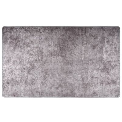 vidaXL Tapis lavable gris 120x170 cm antidérapant