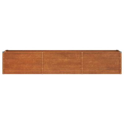 vidaXL Lit surélevé de jardin rouillé 240x40x45 cm acier corten