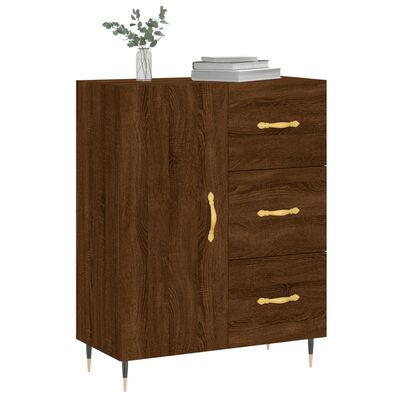 vidaXL Buffet chêne marron 69,5x34x90 cm bois d'ingénierie