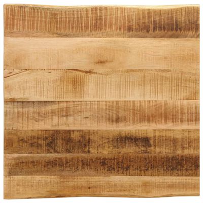 vidaXL Dessus de table bord vivant 40x40x2,5 cm bois de manguier brut