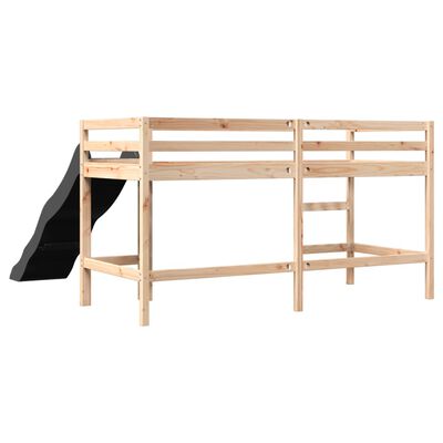 vidaXL Lit mezzanine d'enfants sans matelas 80x200 cm bois pin massif