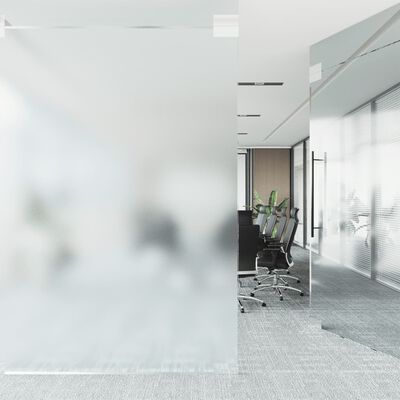 vidaXL Film pour fenêtre statique dépoli gris transparent 90x500cm PVC