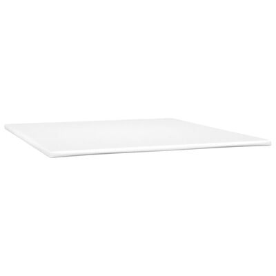 vidaXL Sommier à lattes de lit avec matelas Crème 180x200 cm Tissu