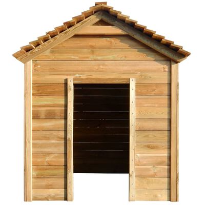 vidaXL Maisonnette d'extérieur 120x120x146 cm Bois de pin